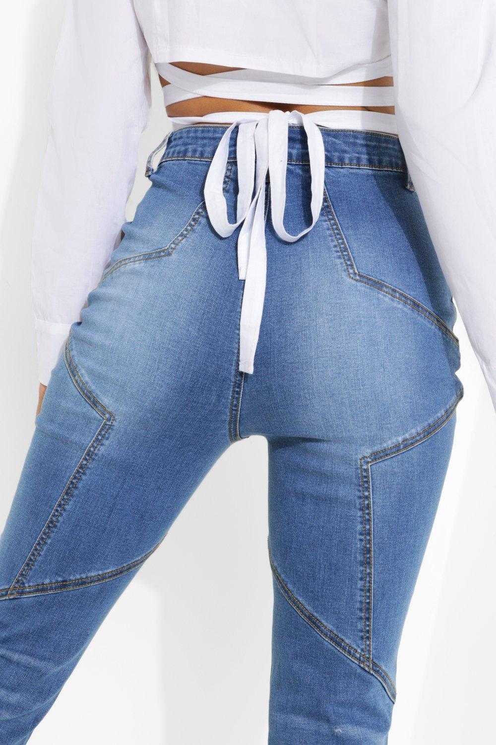 Jeans with store star on butt